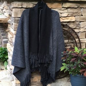 Charcoal and black cape